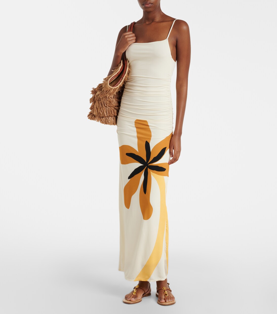 Kim floral jersey maxi dress | Cala de la Cruz