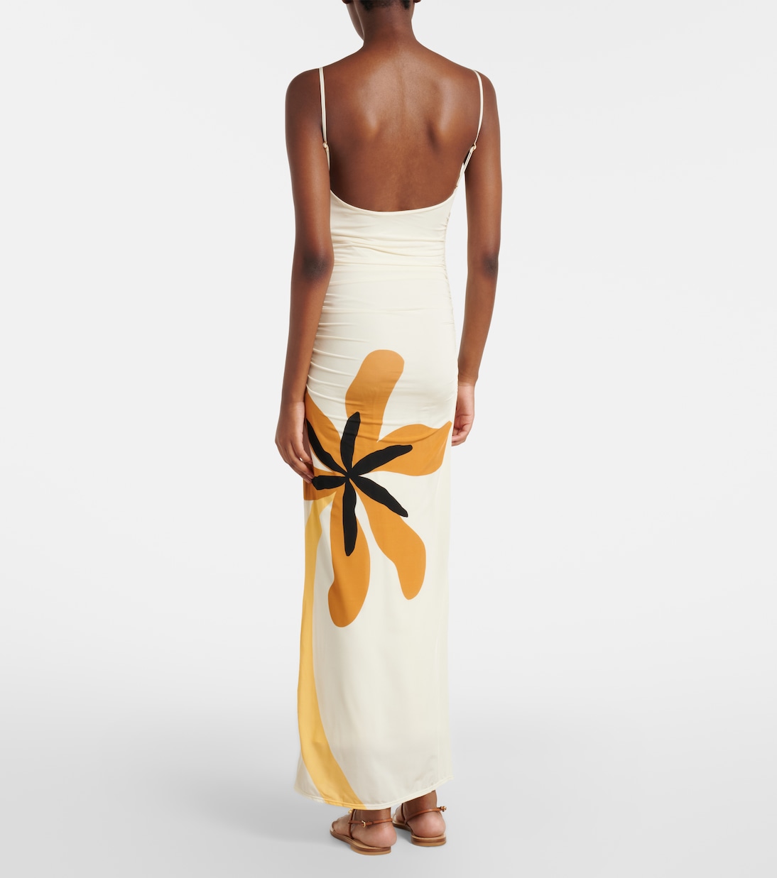 Kim floral jersey maxi dress | Cala de la Cruz