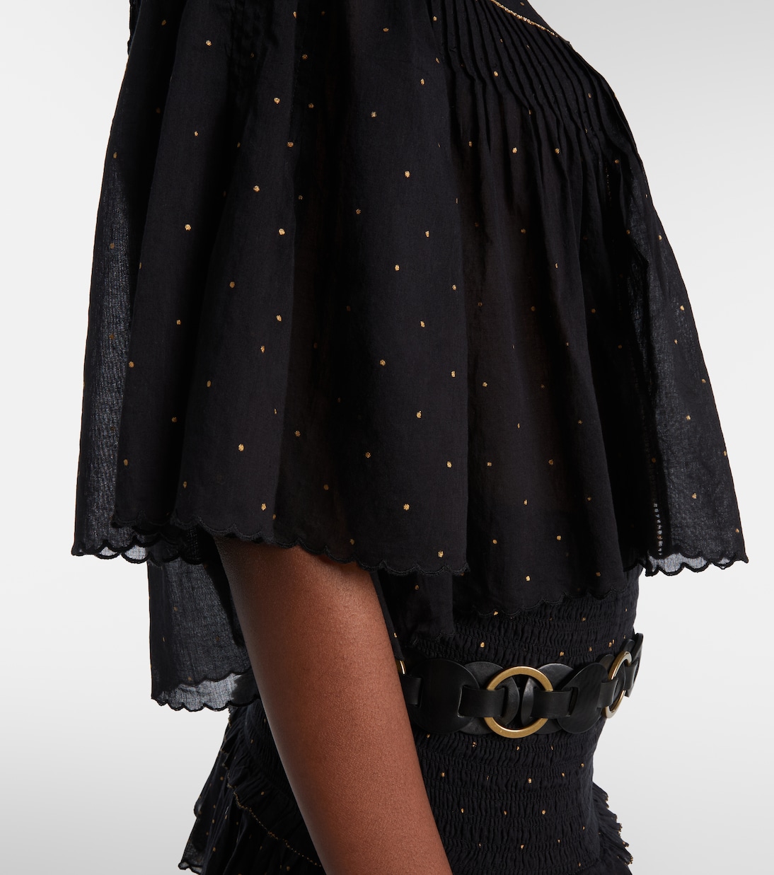 Top cropped Veenia de algodón a lunares | Marant Etoile