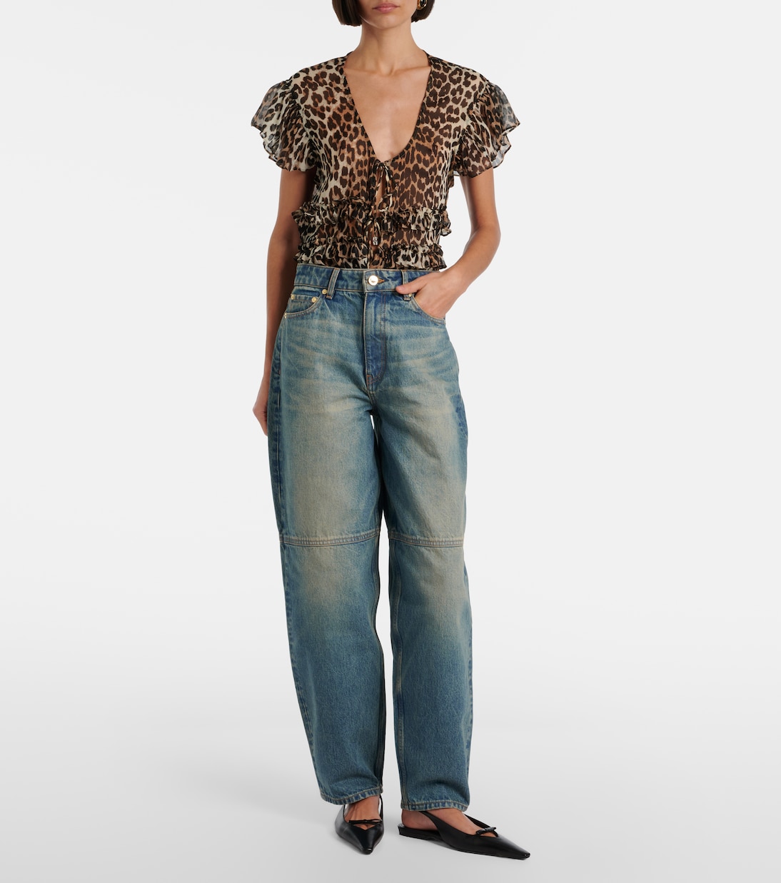 Barrel Jeans Stary | Ganni