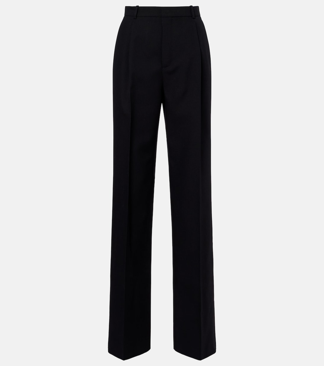 Mid-rise wool straight pants | Saint Laurent
