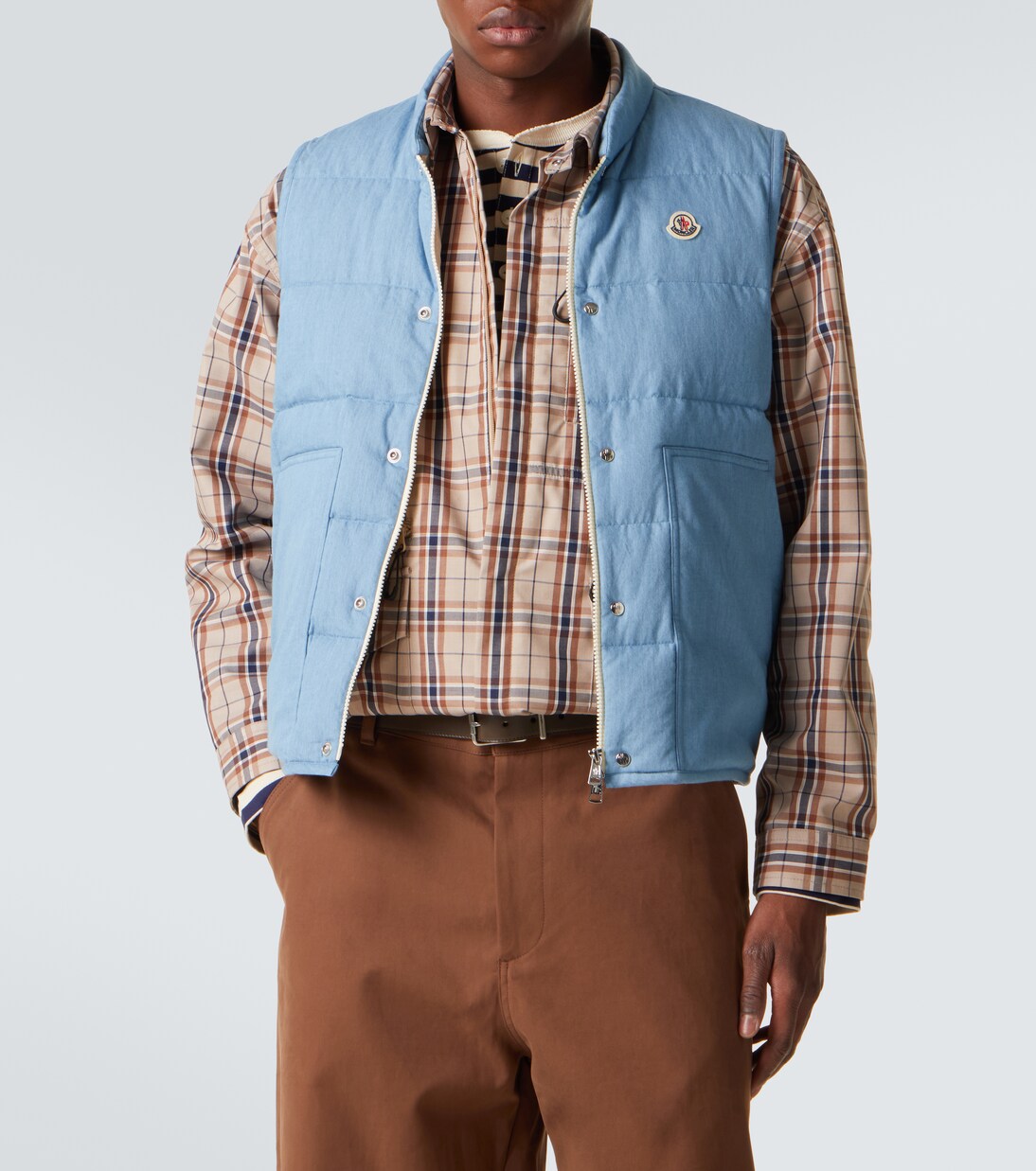 Heceta denim down vest | Moncler