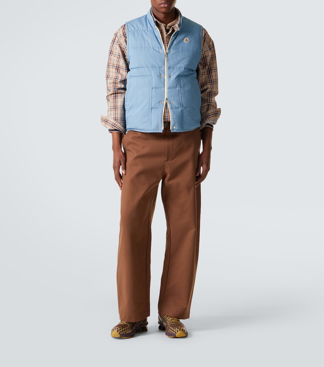 Heceta denim down vest | Moncler