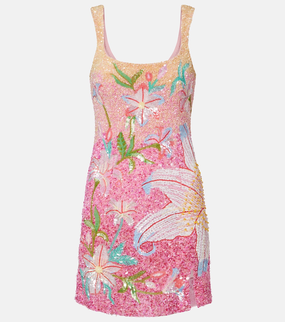 Floral sequined minidress | Là Fuori