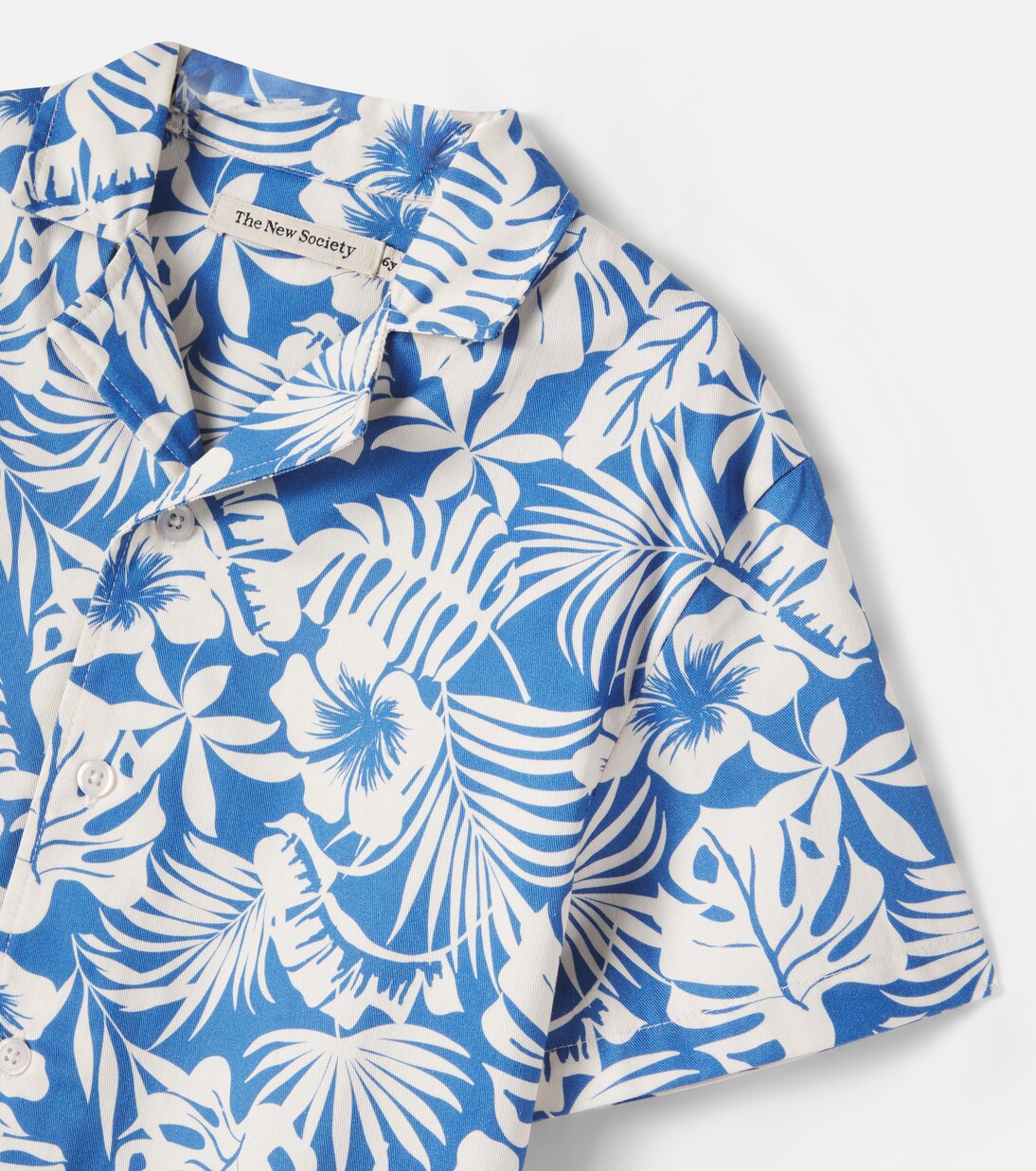 Garden printed cotton shirt and shorts set | The New Society