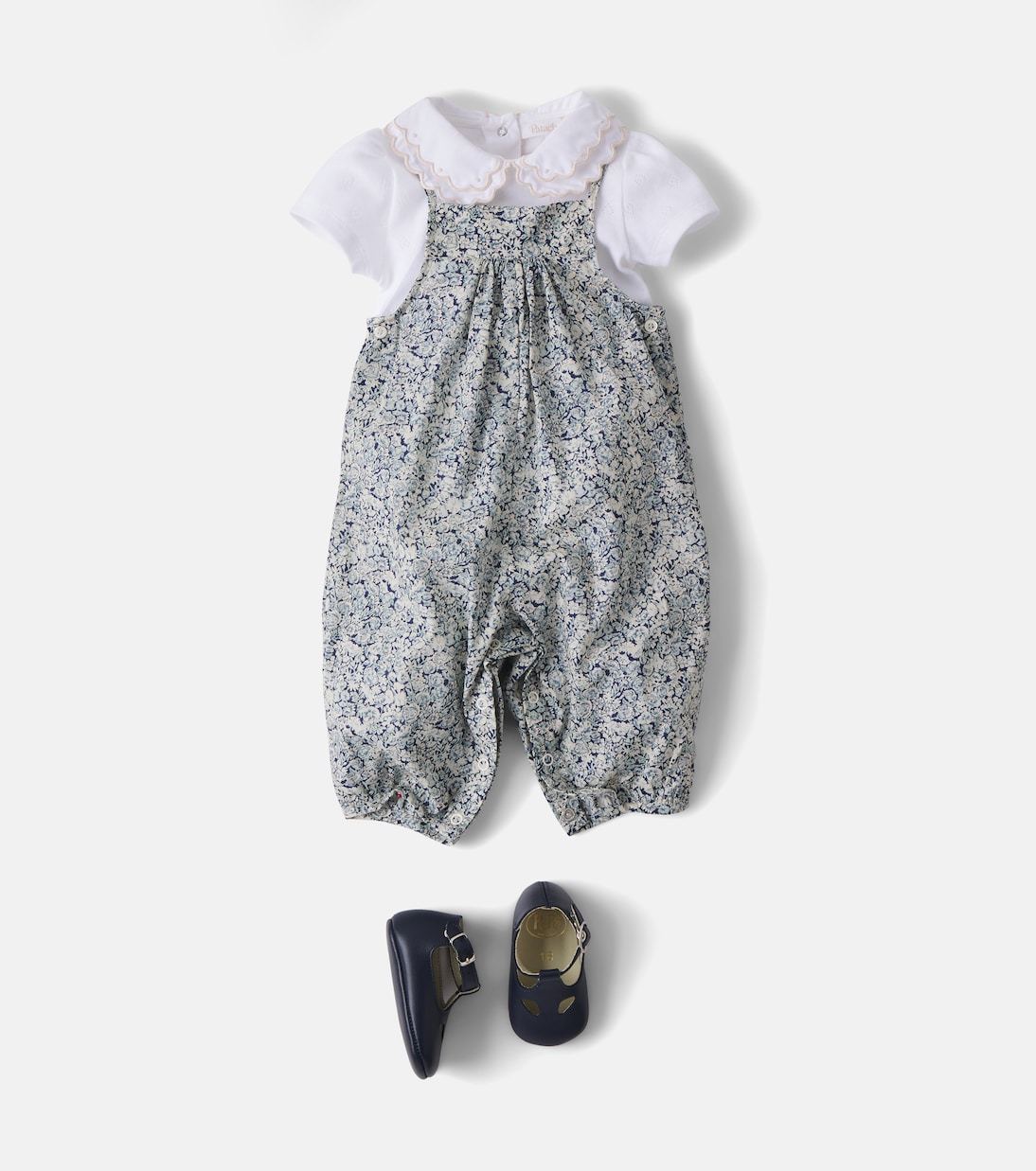 Bébé – Salopette Lisou en coton à fleurs | Bonpoint