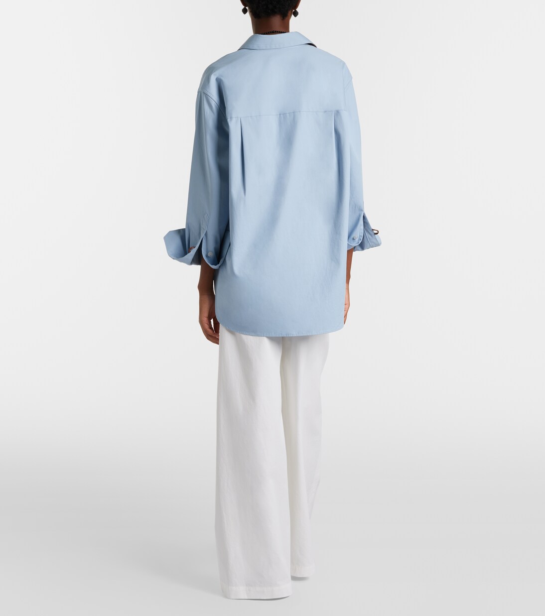 Weite Hose aus Baumwollpopeline | Vince