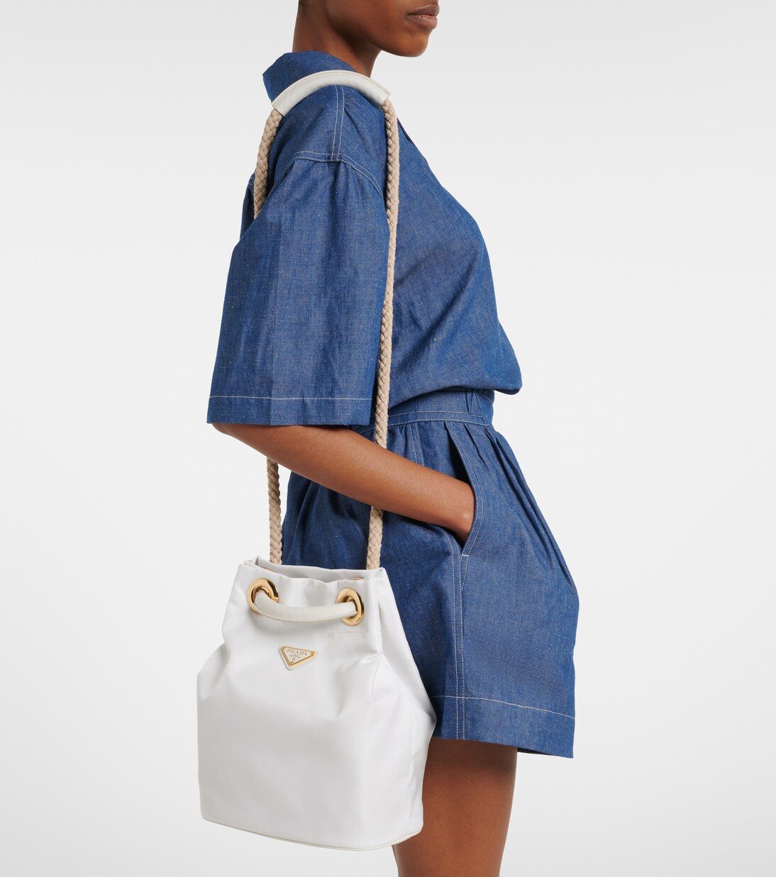 Prada Mariner Re-Nylon Small bucket bag | Prada