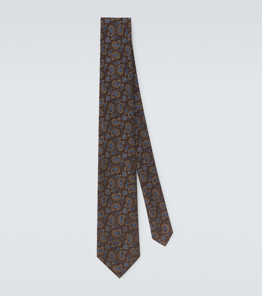 Silk paisley jacquard tie | Charvet