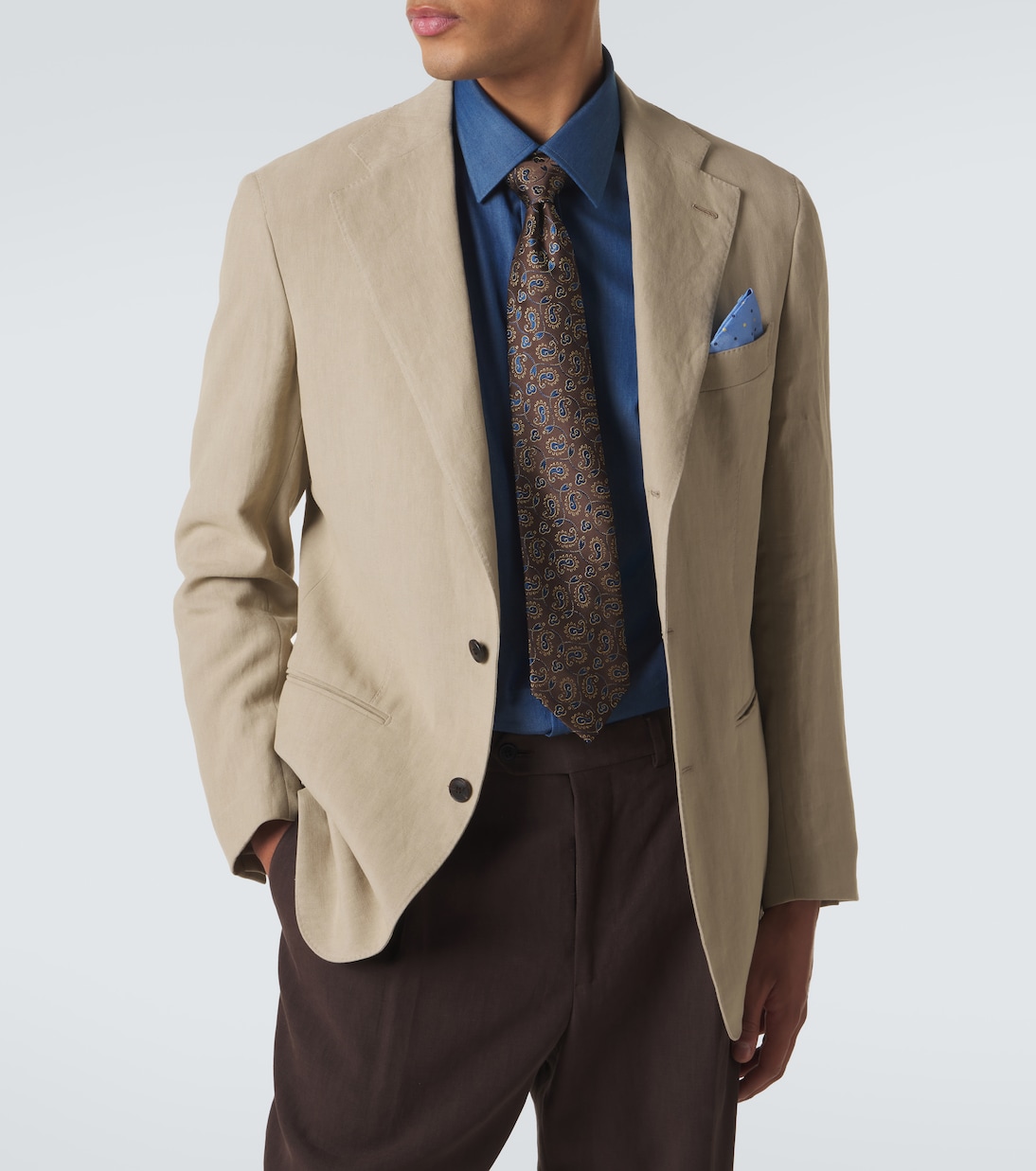 Krawatte aus Seiden-Jacquard | Charvet