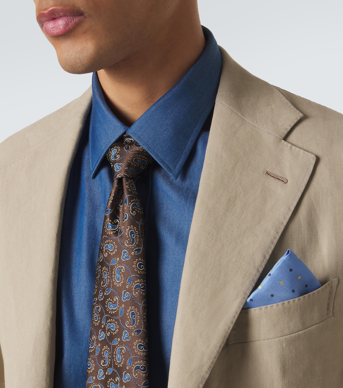 Krawatte aus Seiden-Jacquard | Charvet