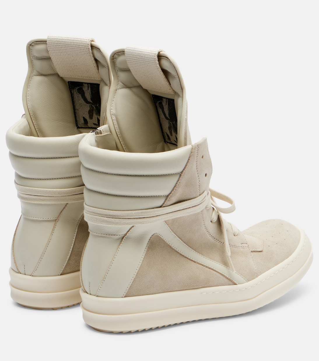 Temple Geobasket suede high-top sneakers | Rick Owens