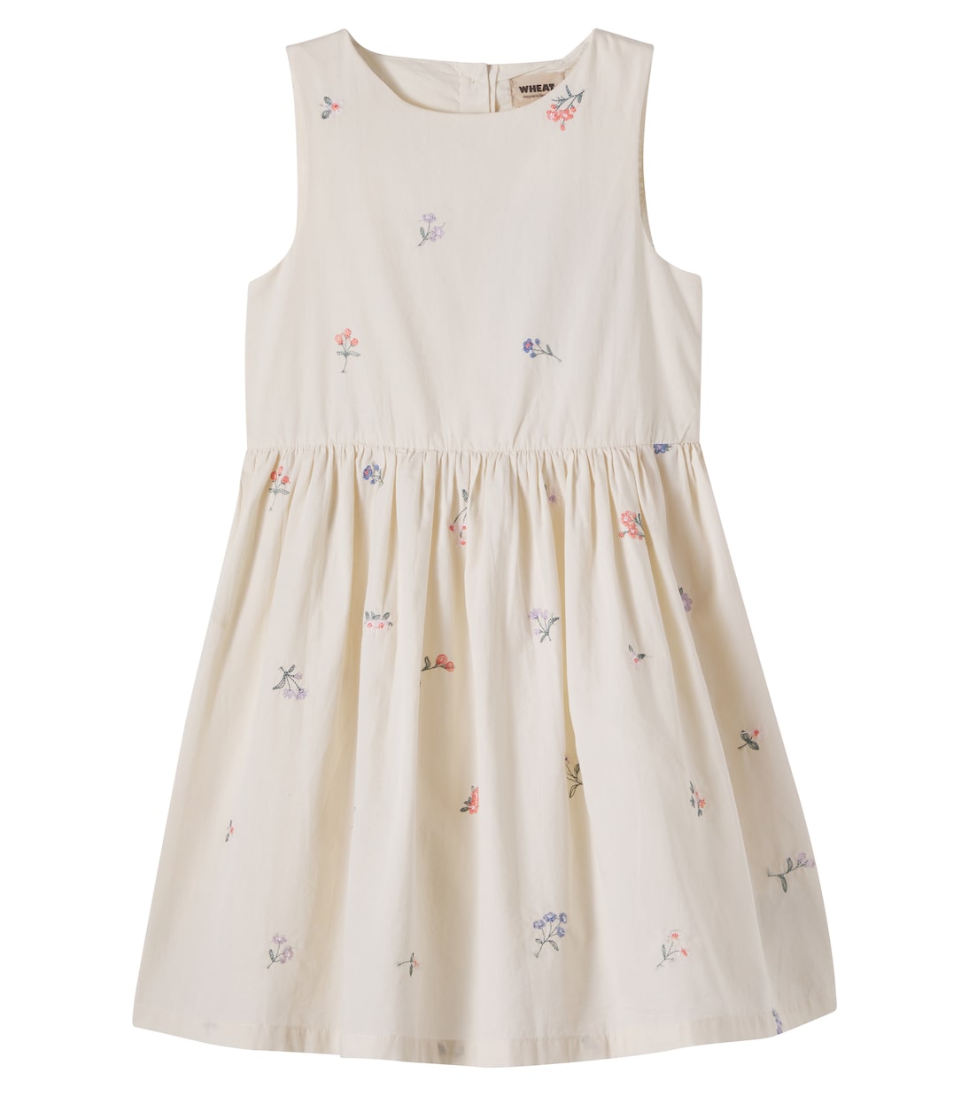 Thelma embroidered cotton dress | Wheat