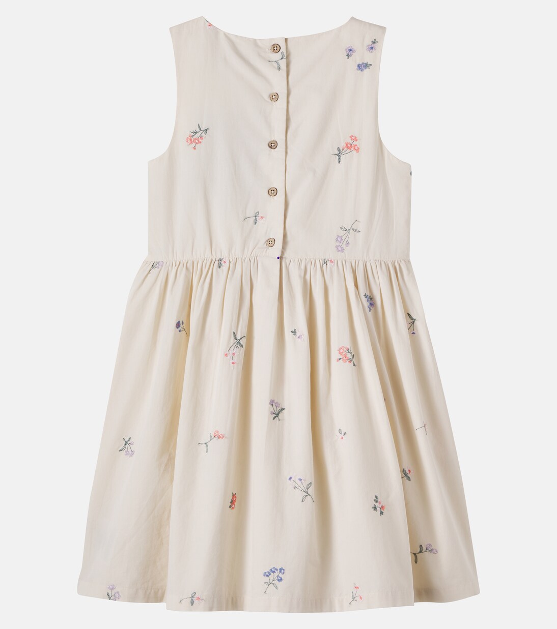 Thelma embroidered cotton dress | Wheat