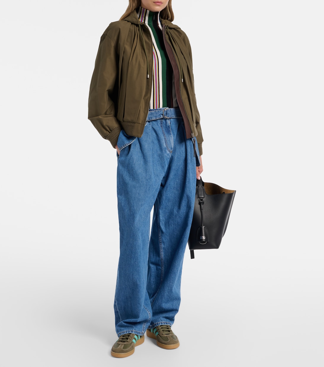 Handball Spezial croc-effect leather sneakers | Adidas