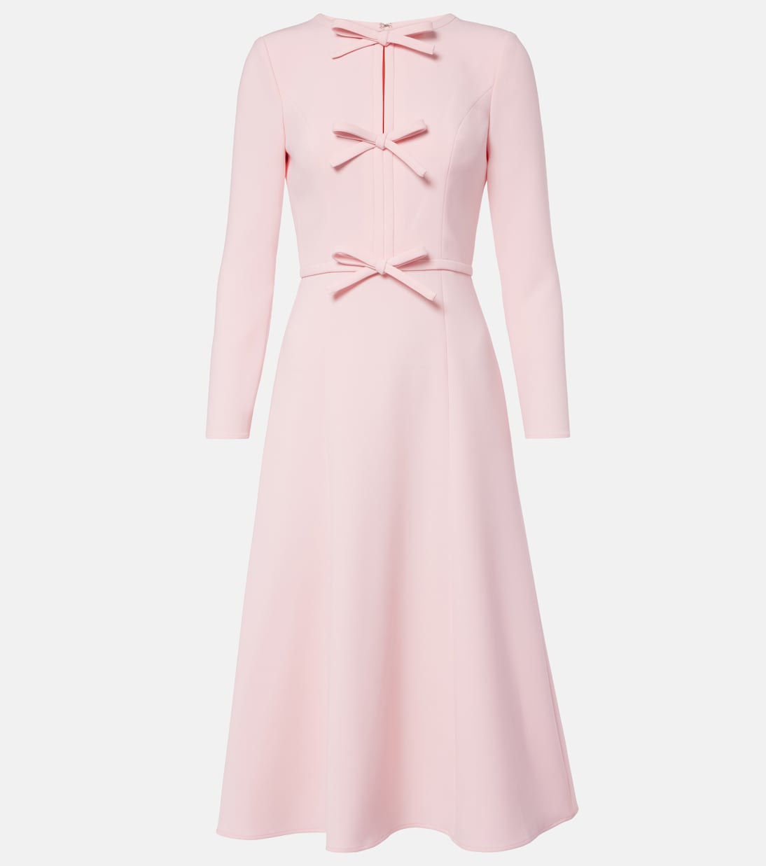 Bow-detail crêpe midi dress | Carolina Herrera