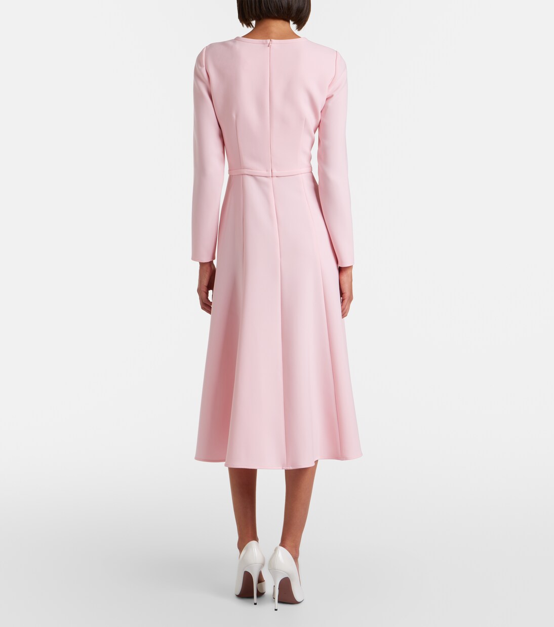 Bow-detail crêpe midi dress | Carolina Herrera