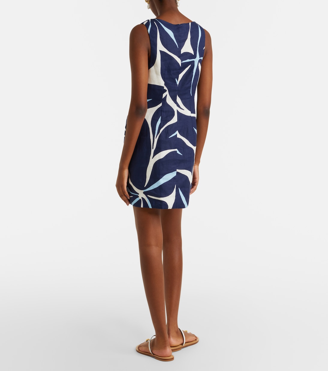 Rhoda printed linen minidress | Cala de la Cruz