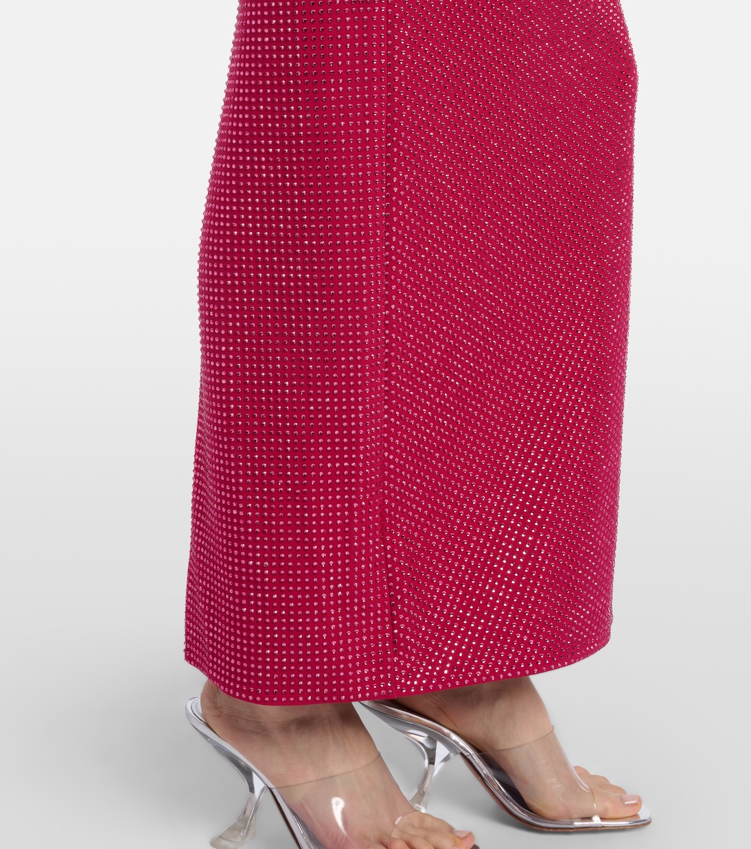 Floral-appliqué embellished gathered maxi dress | Roland Mouret