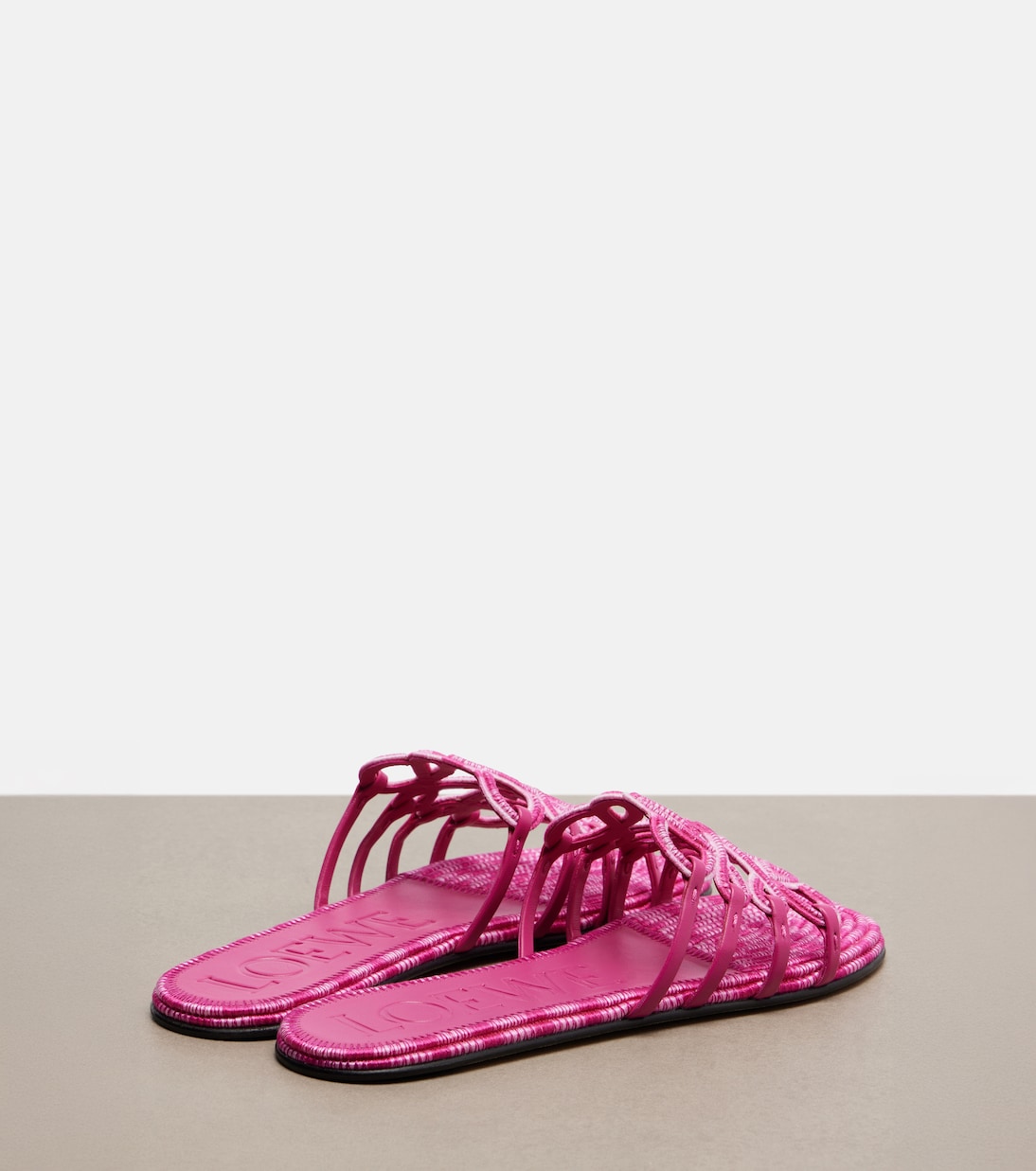 Paula's Ibiza Petal Anagram canvas slides | Loewe