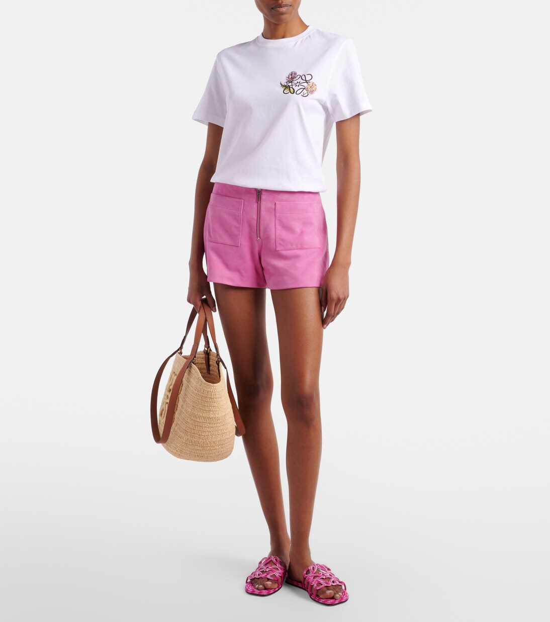 Paula's Ibiza Petal Anagram canvas slides | Loewe