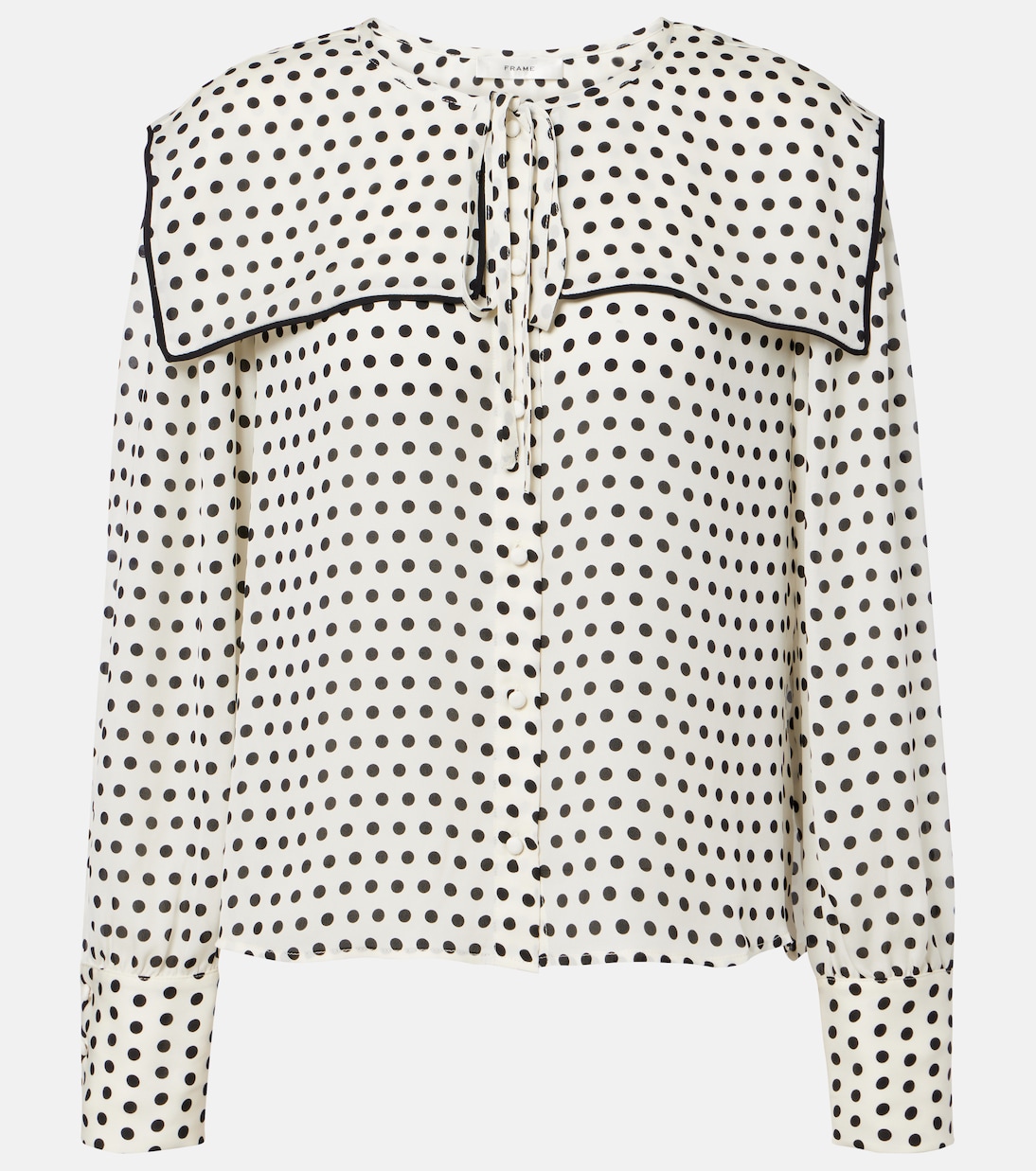 Fleet polka-dot silk blouse | Frame
