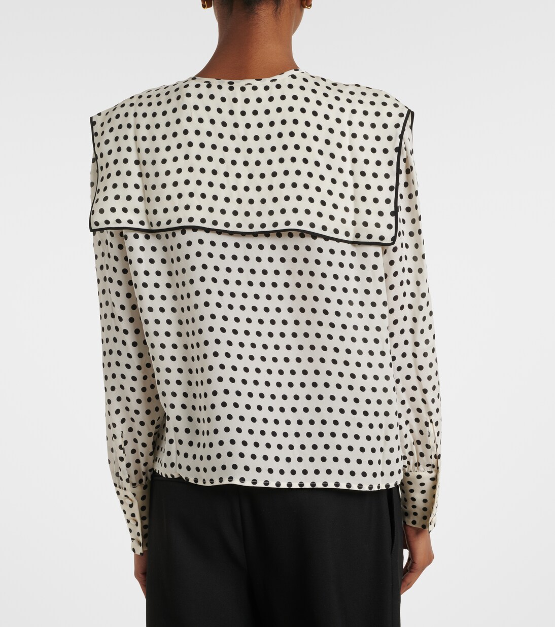 Fleet polka-dot silk blouse | Frame