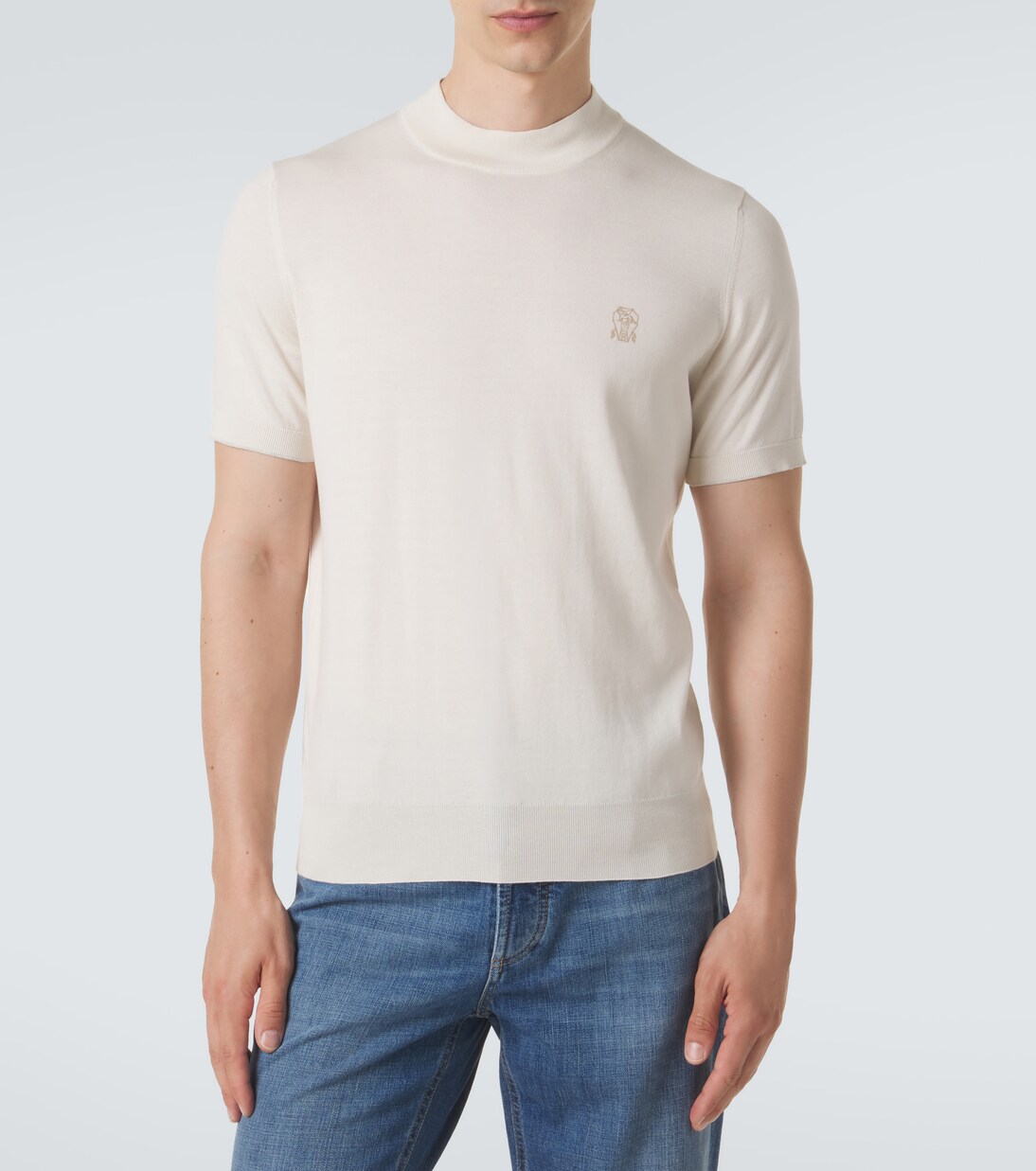 Jersey de algodón con logo | Brunello Cucinelli