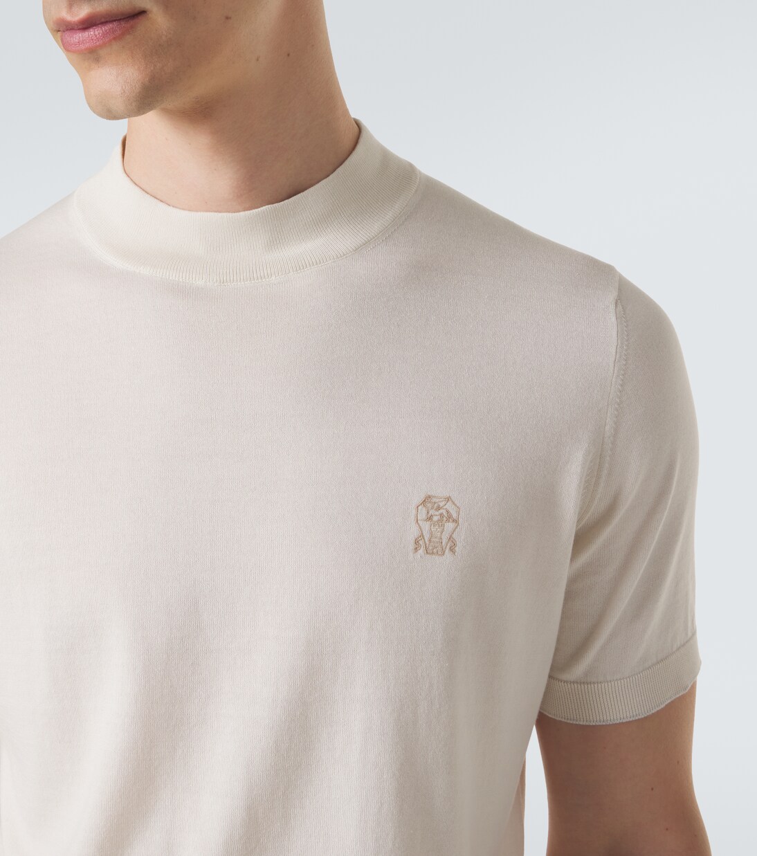 Jersey de algodón con logo | Brunello Cucinelli