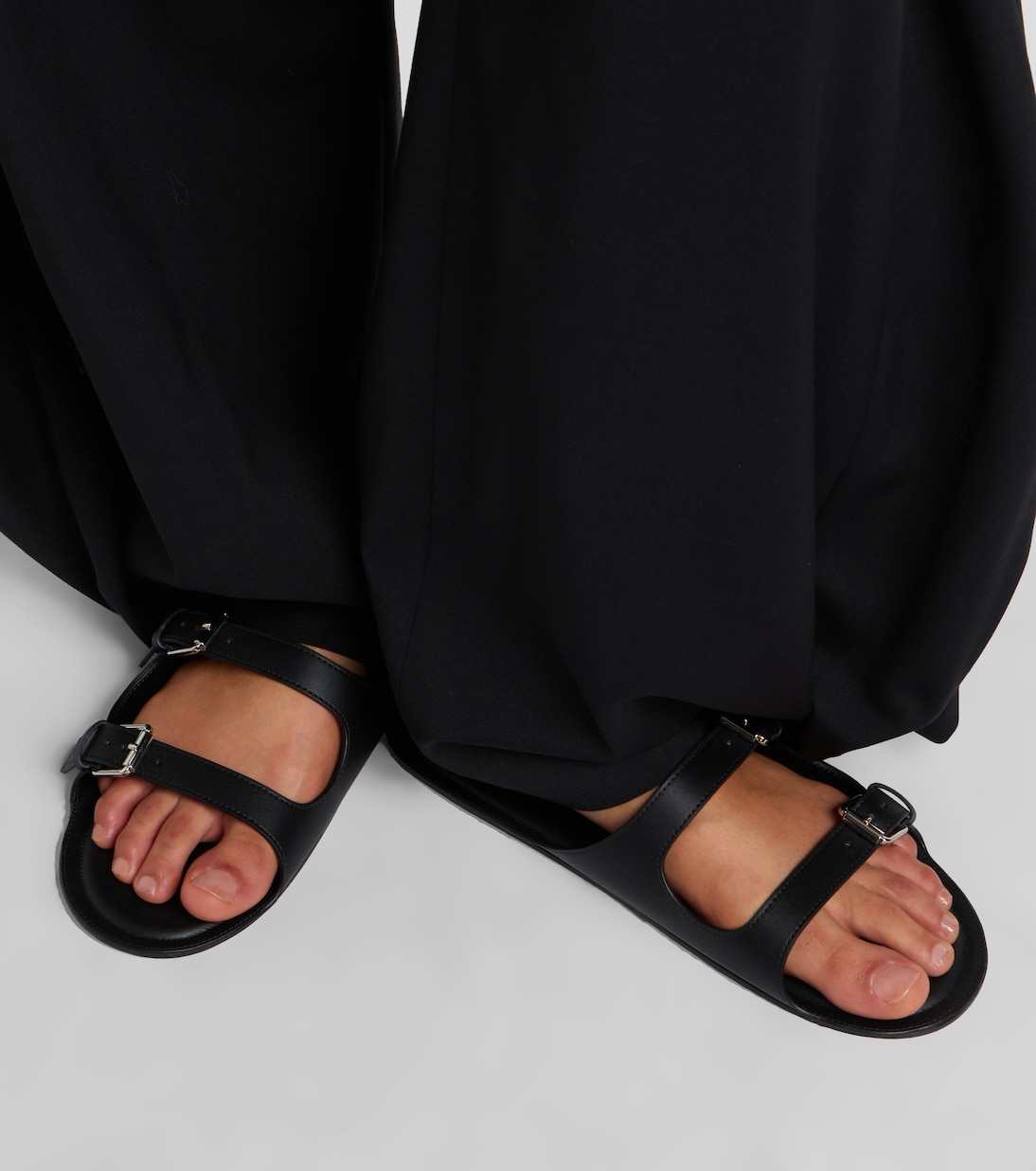 Double Belt leather sandals | Christen