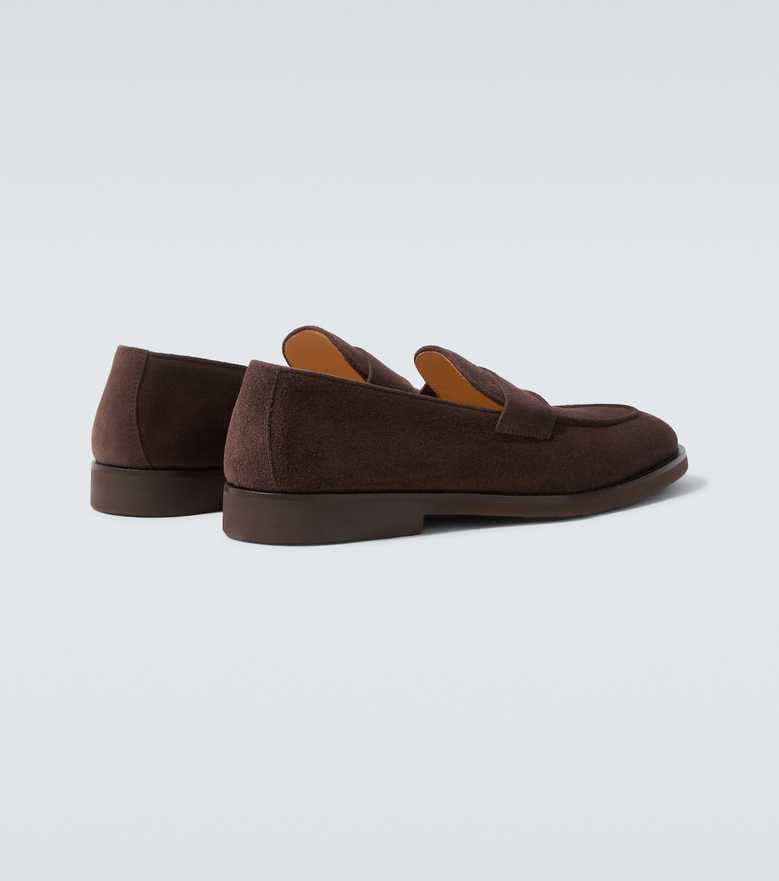 Suede penny loafers | Brunello Cucinelli