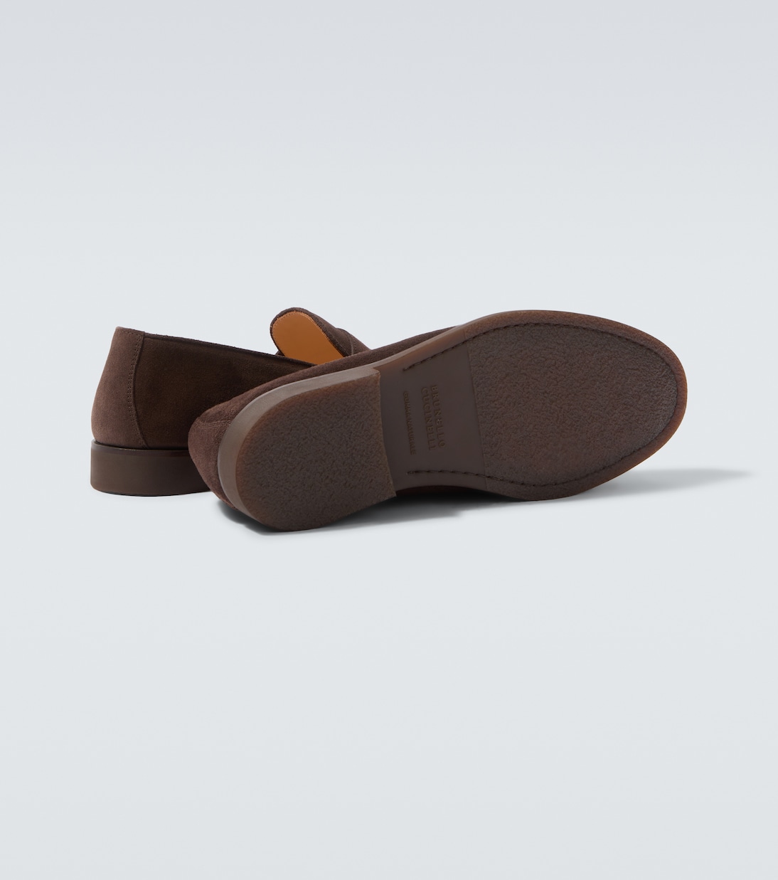 Suede penny loafers | Brunello Cucinelli