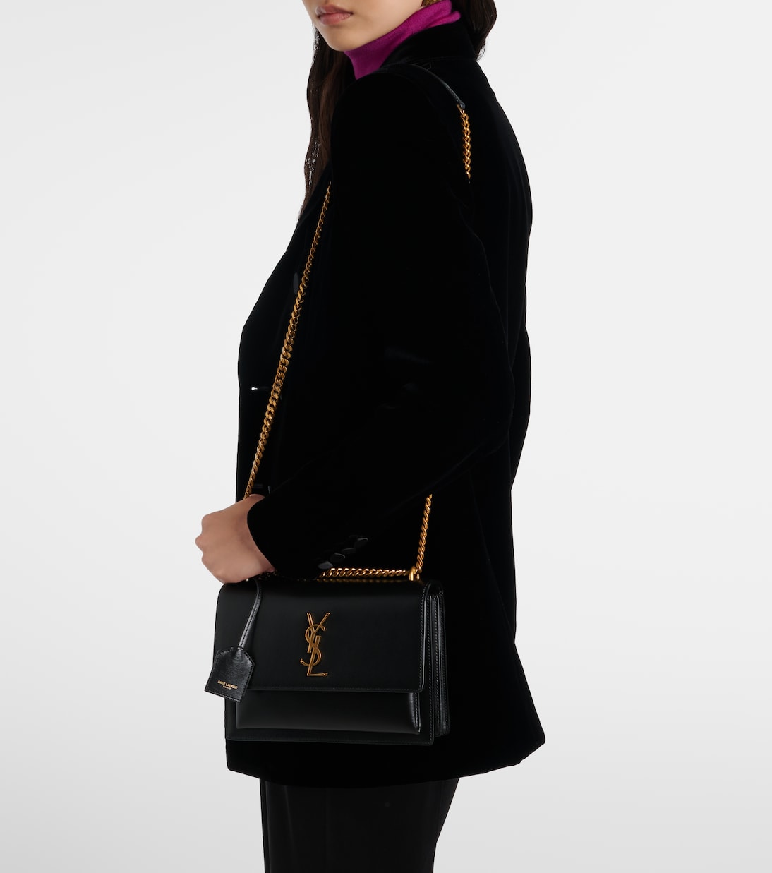 Sunset Medium leather shoulder bag | Saint Laurent