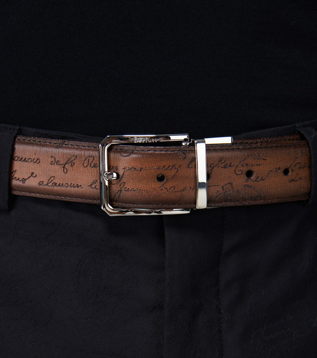 Scritto reversible leather belt | Berluti