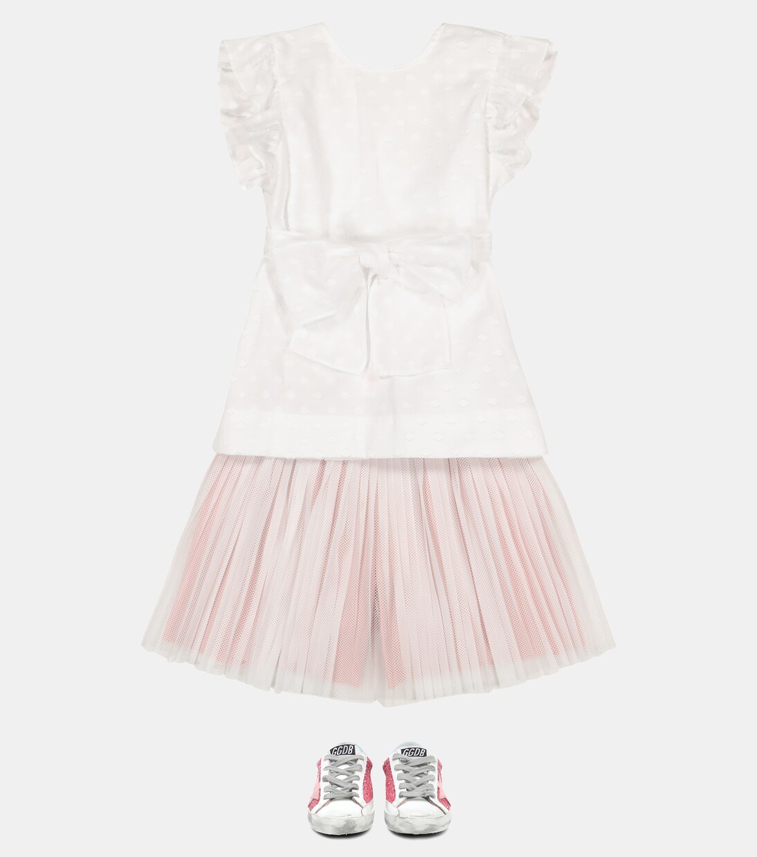 Ruffled cotton top | Il Gufo