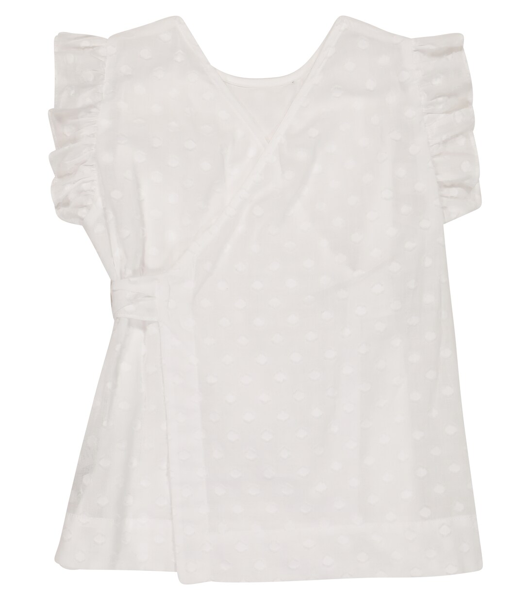 Ruffled cotton top | Il Gufo