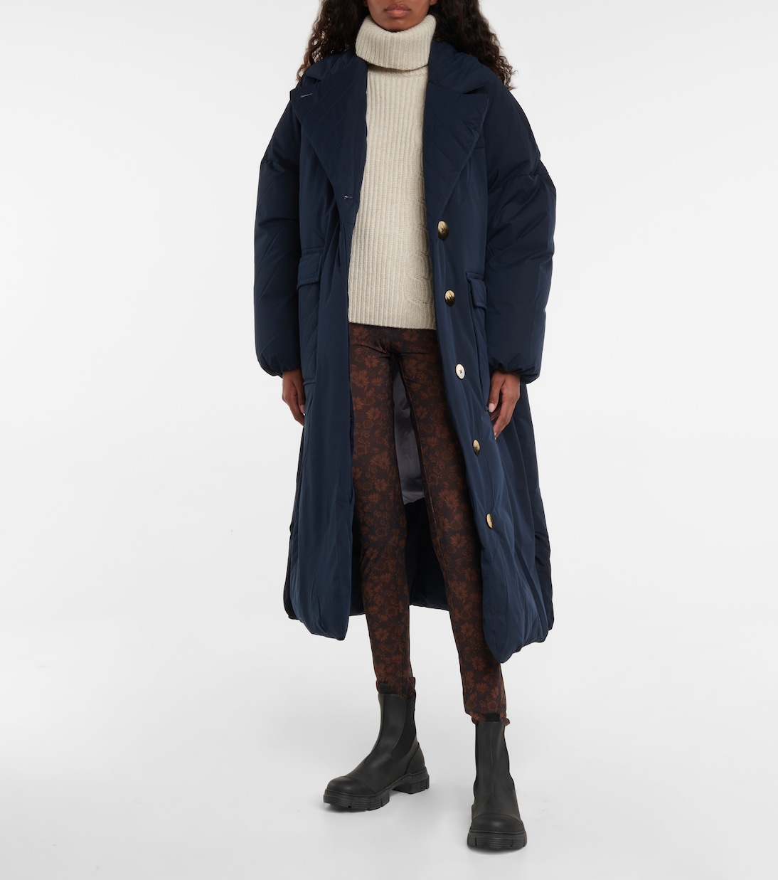 Bedruckte Leggings aus Jersey | Ganni