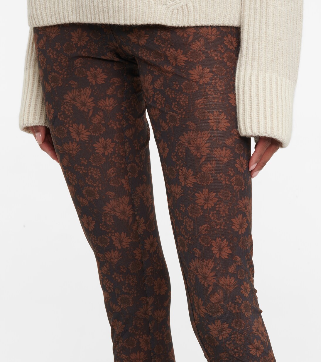 Bedruckte Leggings aus Jersey | Ganni