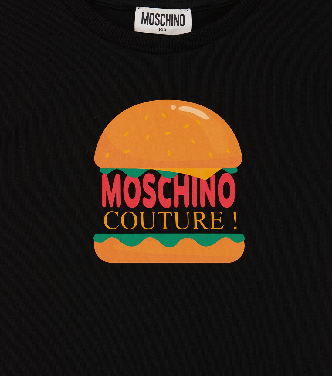 Robe en coton mélangé à logo | Moschino Kids