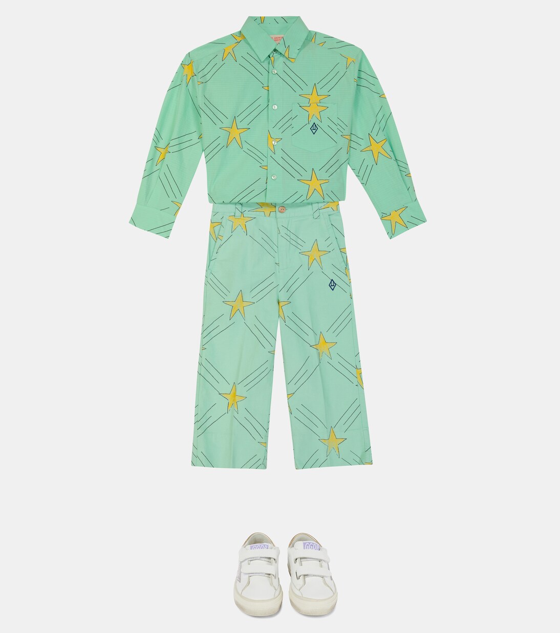 Wolf printed cotton shirt | The Animals Observatory