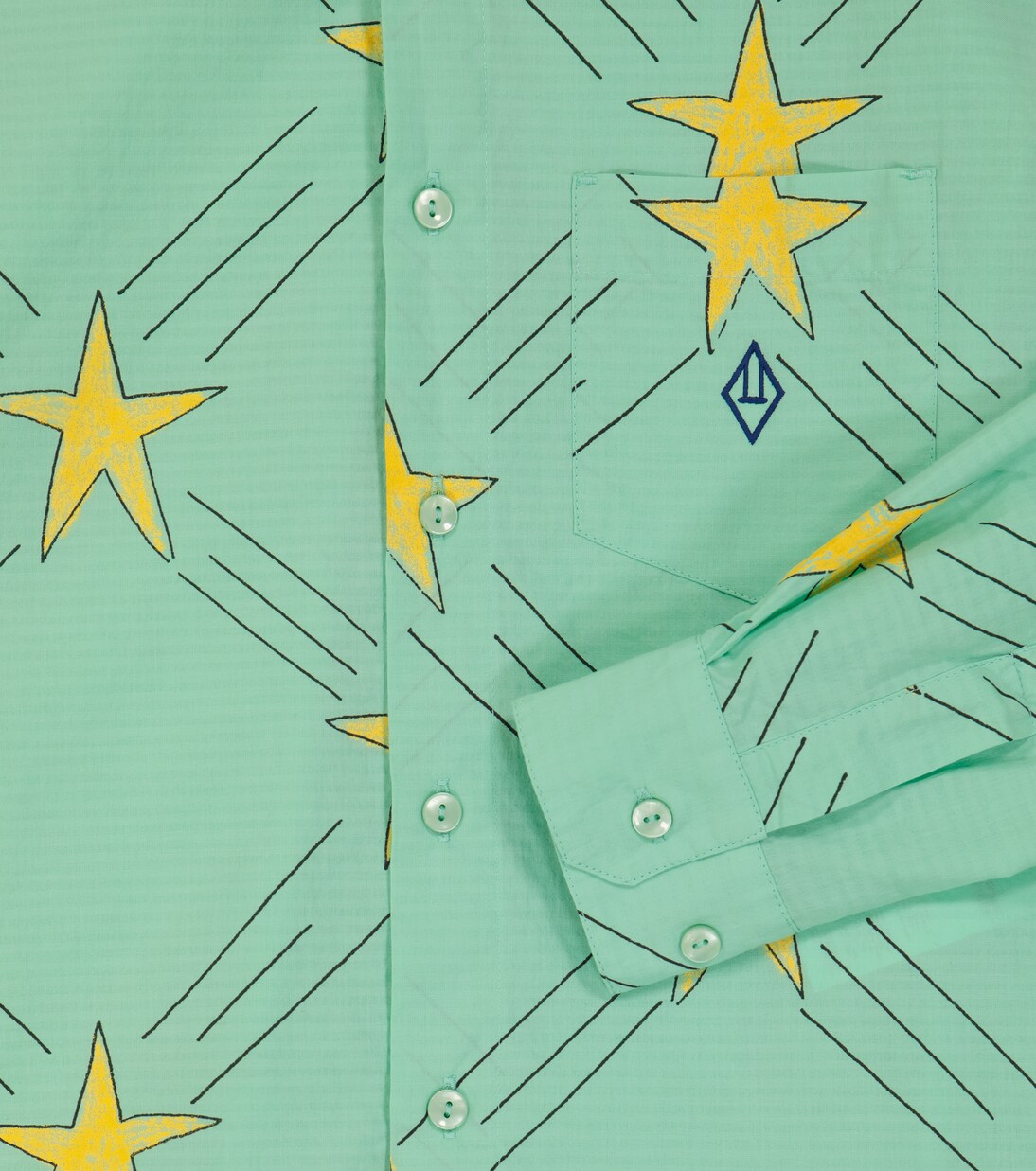 Wolf printed cotton shirt | The Animals Observatory