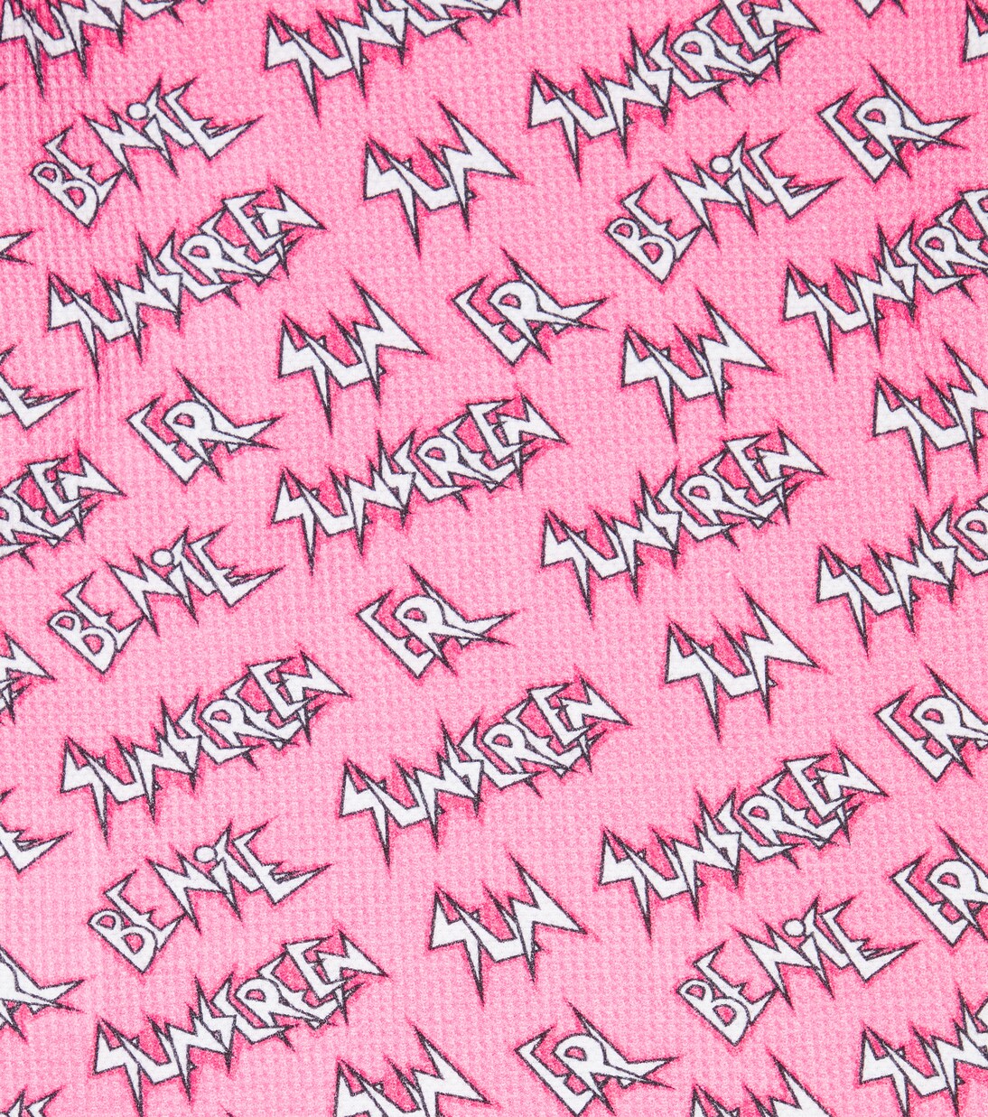 Printed cotton waffle-knit top | ERL Kids