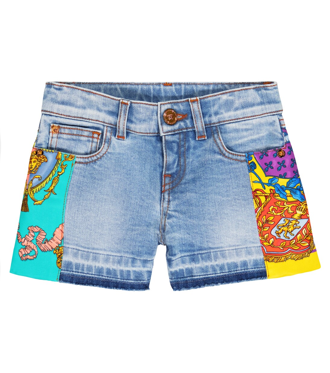 Royal Rebellion denim shorts | Versace Kids