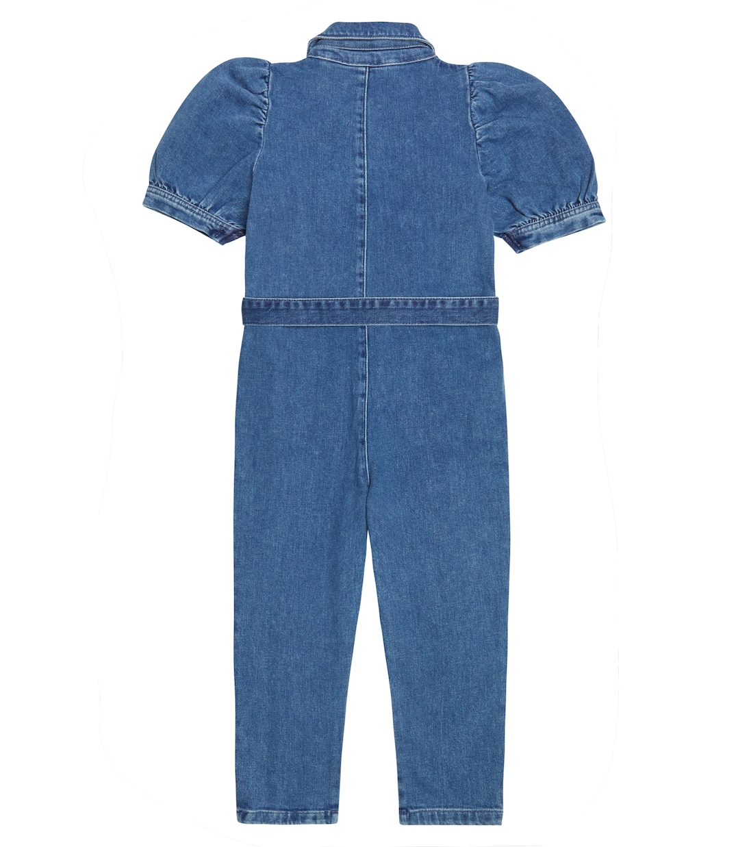 Patch belted denim jumpsuit | Mini Rodini