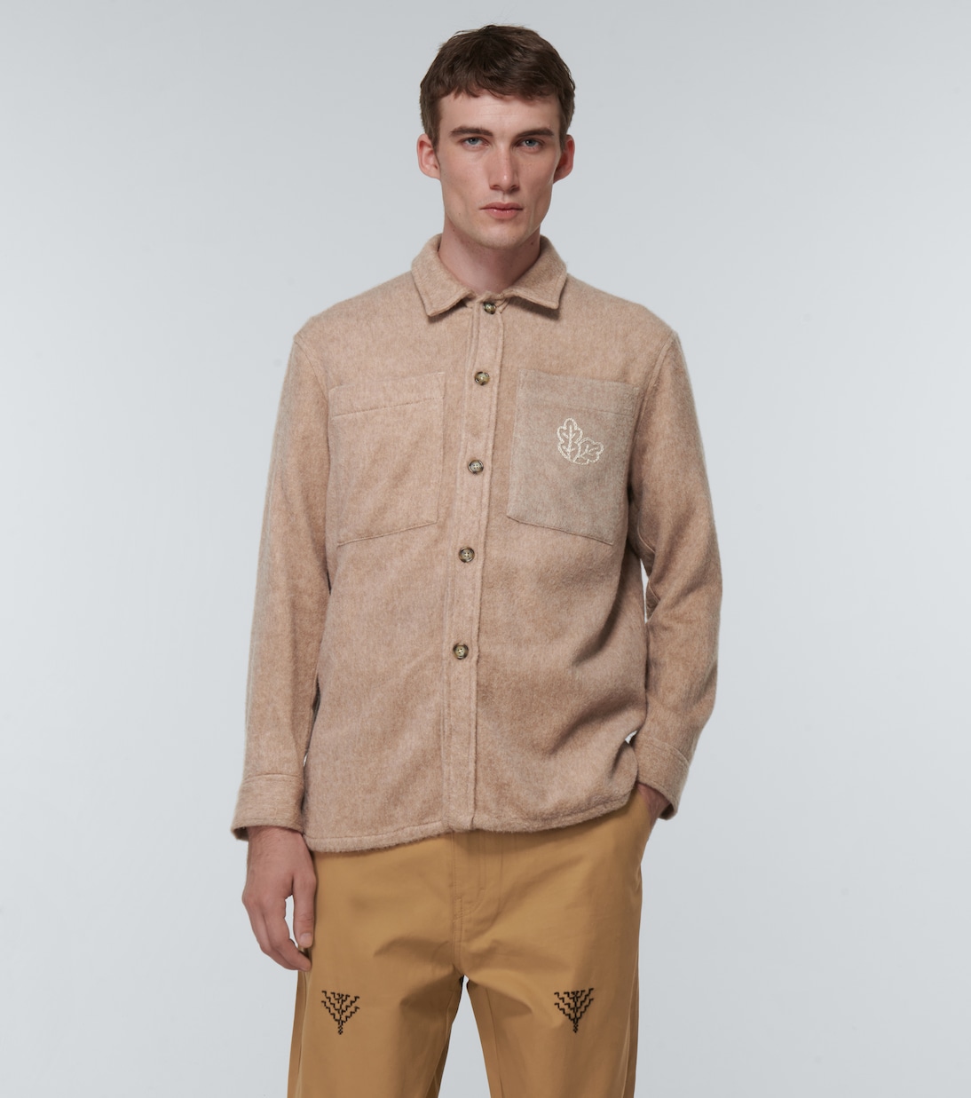 Embroidered wool jacket | Adish