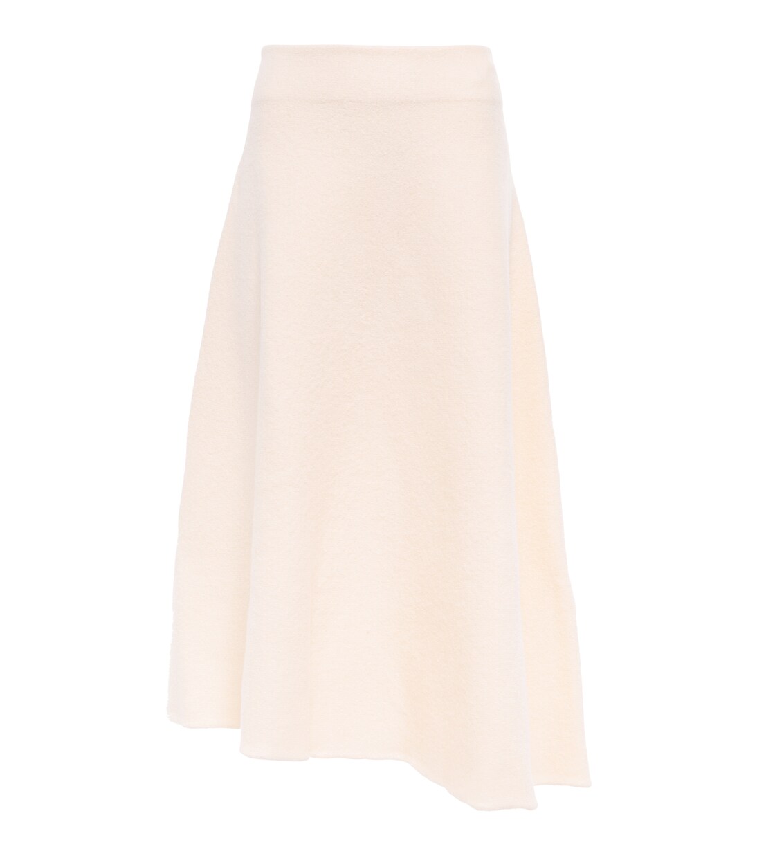 High-rise virgin wool midi skirt | Jil Sander
