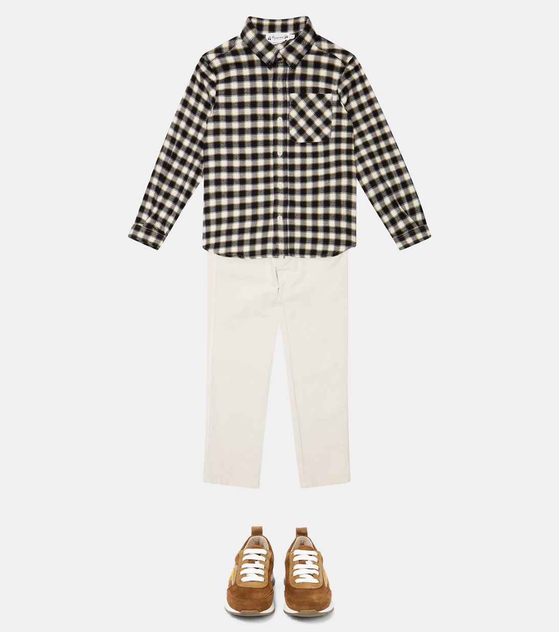 Tango checked cotton shirt | Bonpoint