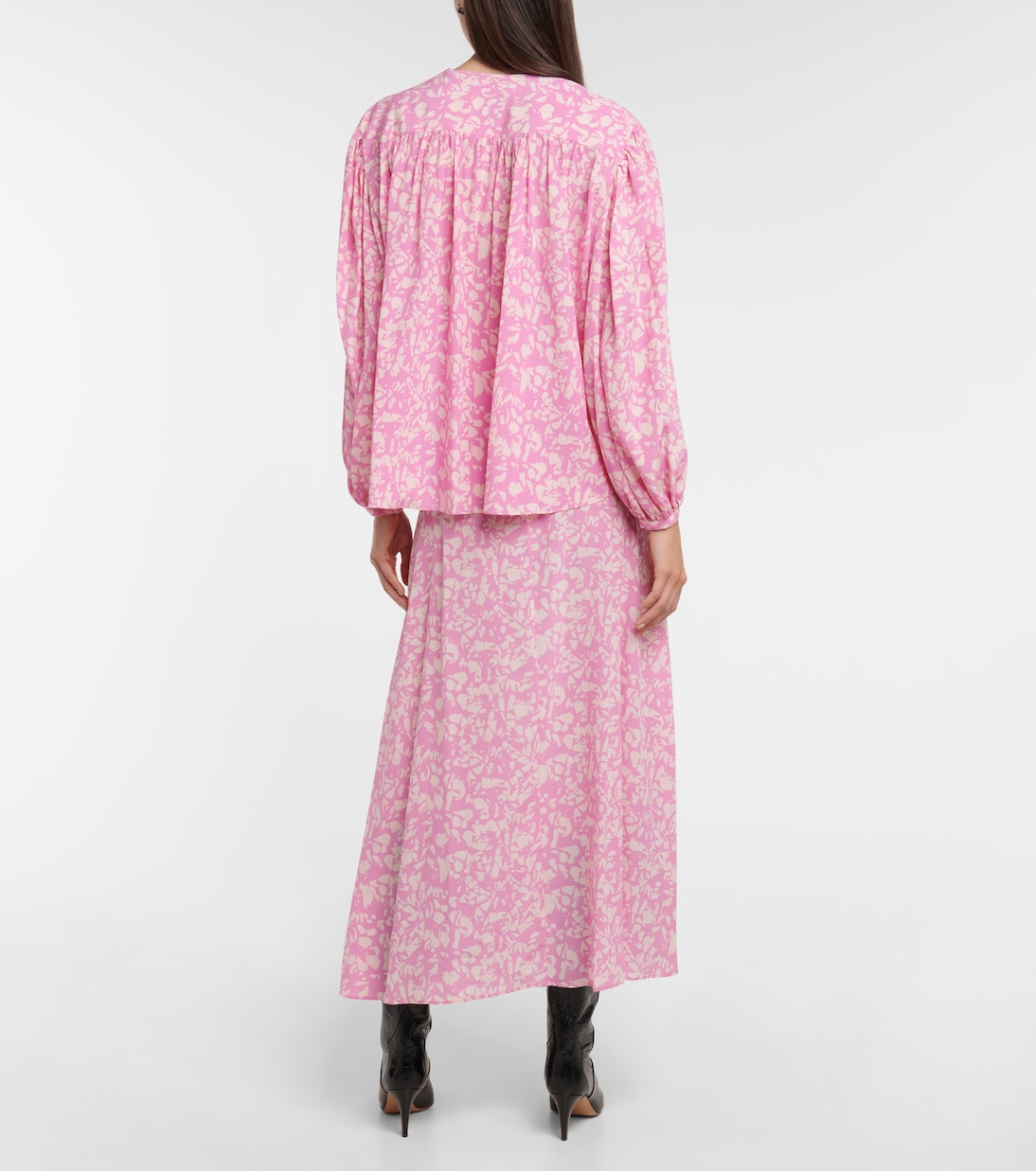 Blouse Brunille imprimée en soie mélangée | Isabel Marant