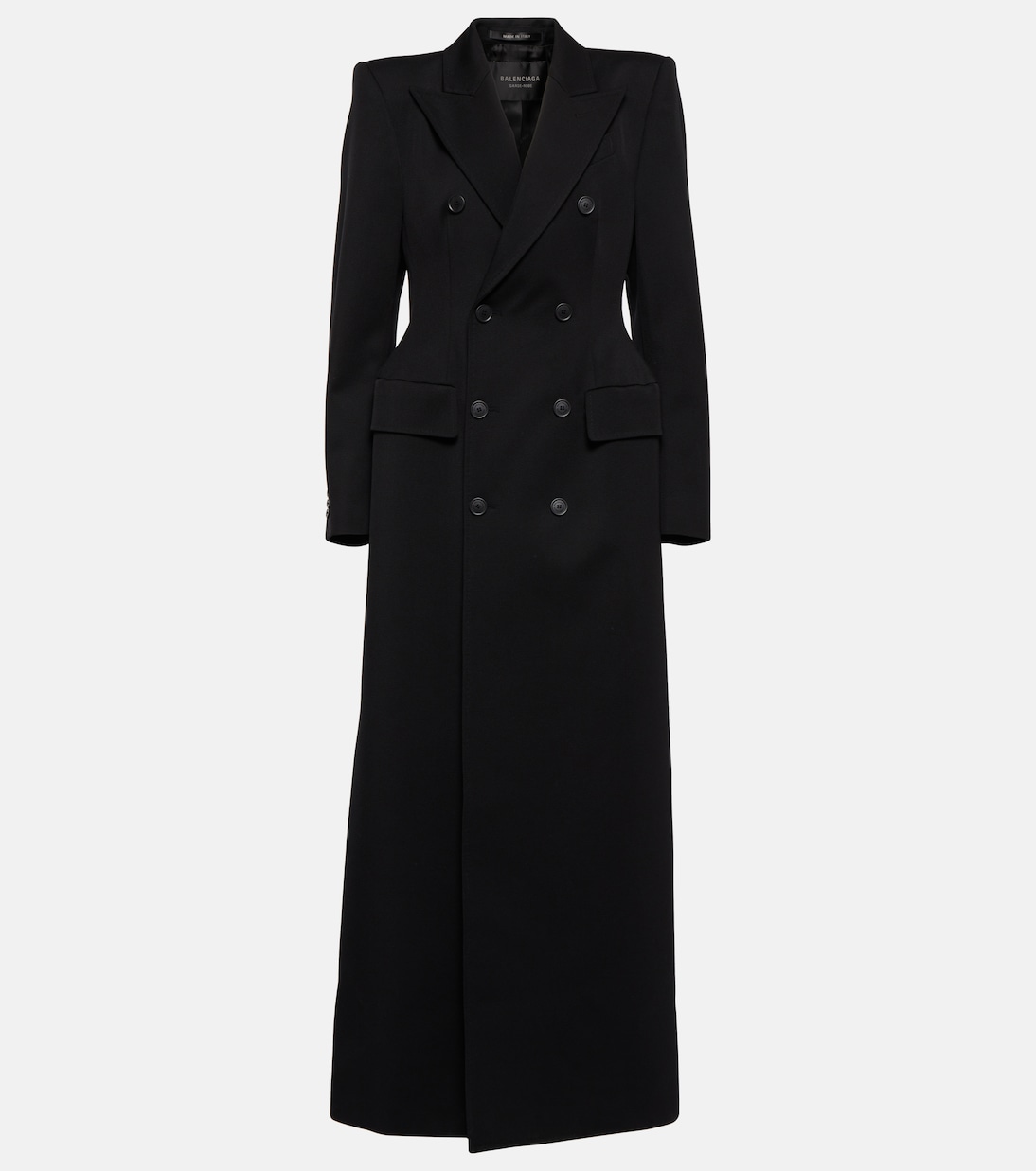 Structured double-breasted wool coat | Balenciaga