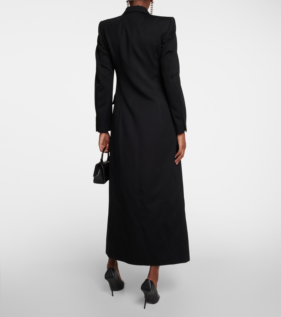 Structured double-breasted wool coat | Balenciaga